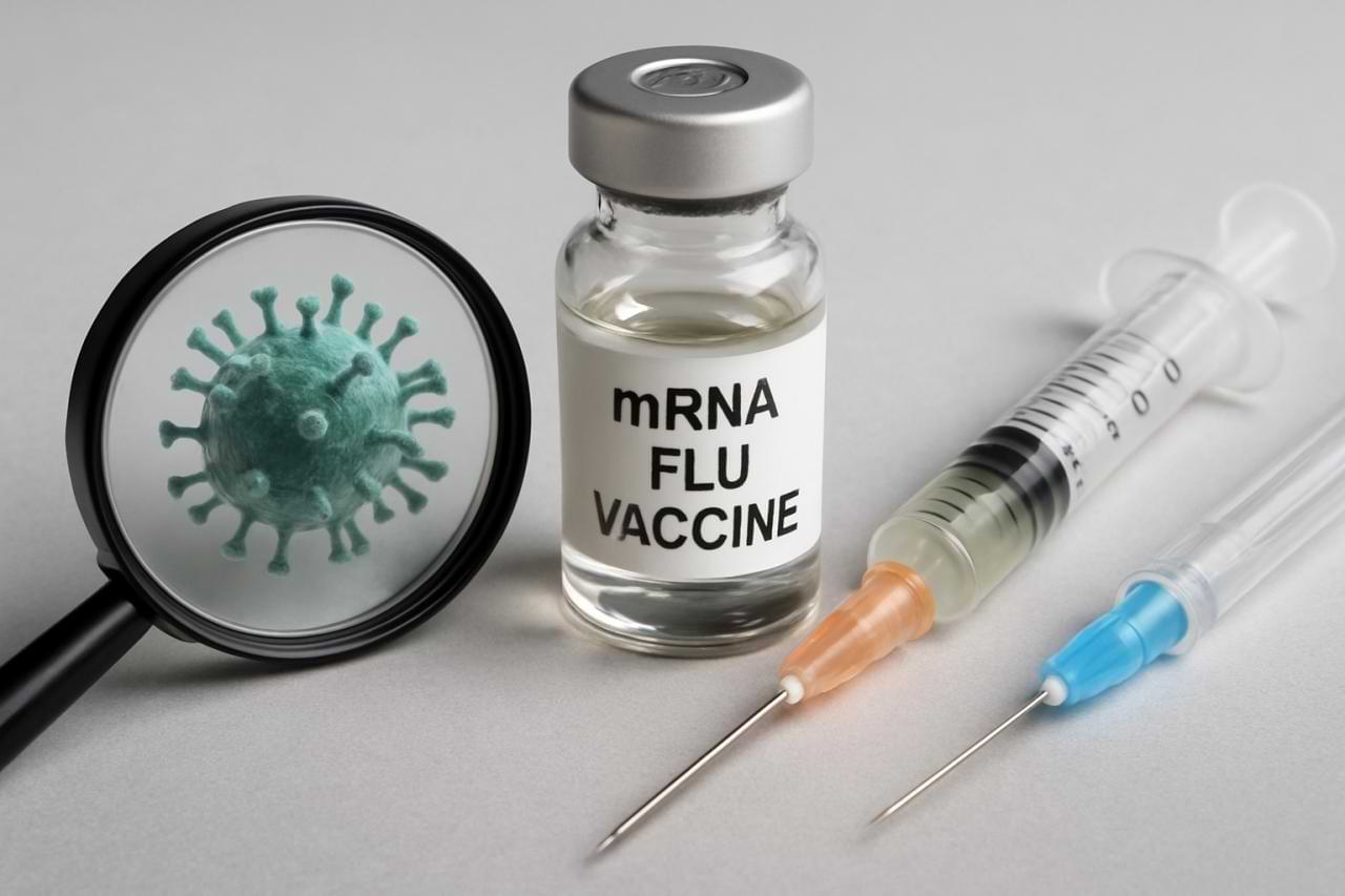 mRNA flu shot far more effective than current vaccine but there are issues.jpg