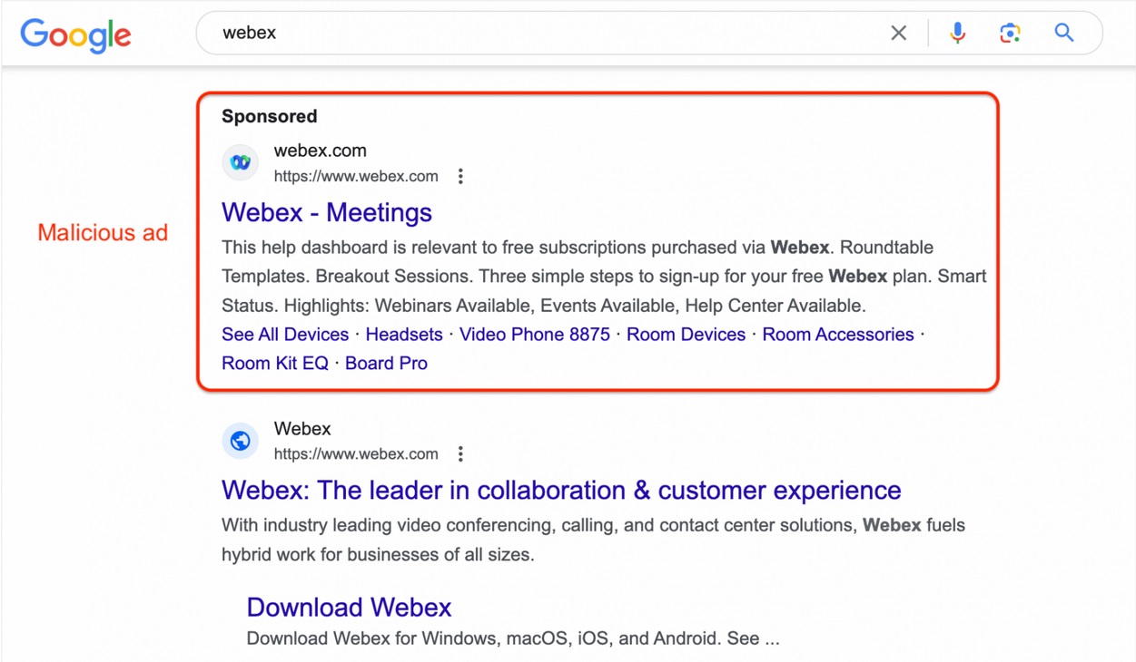 Screenshot Fake Cisco Webex Google Ads.jpg