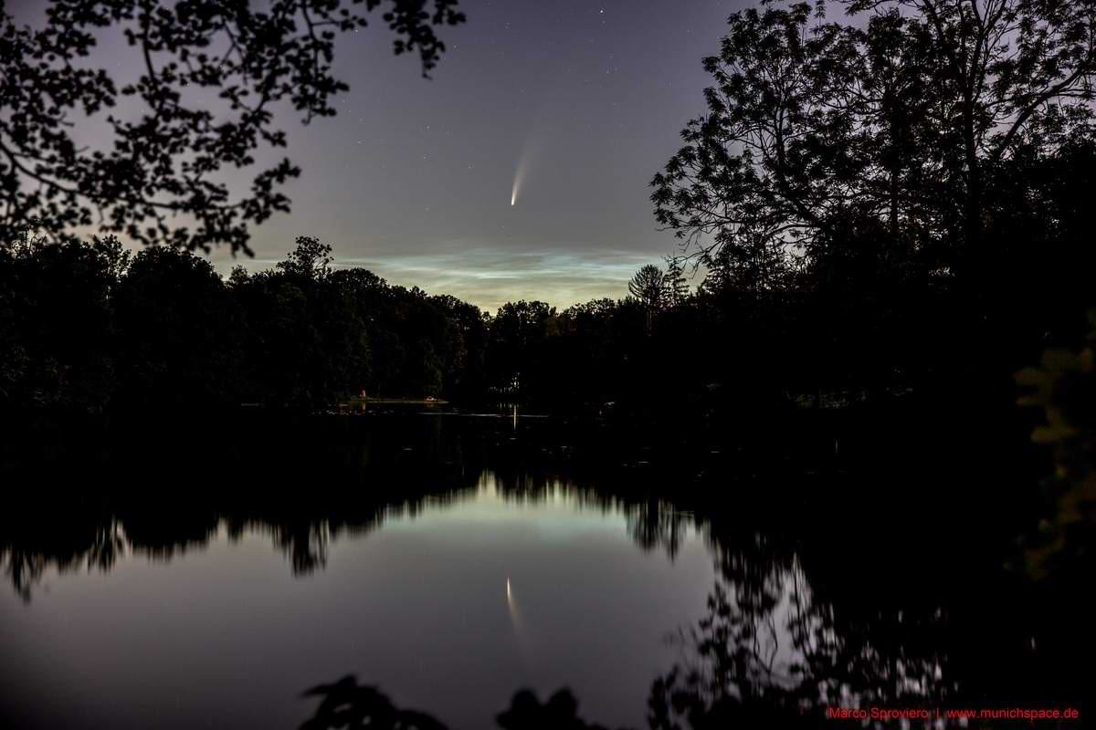 Symbolbild zum Vergleich Das war Komet C2020 F3 NEOWISE aufgenommen von Marco Sproviero Wird Ko.jpeg