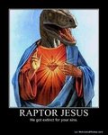 dinosaur,funny,jesus,raptor,religion-474bf4af95e64b765eb55496180f5cb6_h.jpg